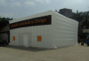 White inflatable tent for exhibition or party