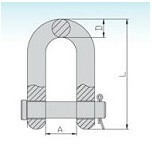 DS 122 Round Pin Chain Shackle China Manufacturer