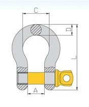 DS364 Screw Pin Anchor Shackle China Manufacturer Supplier