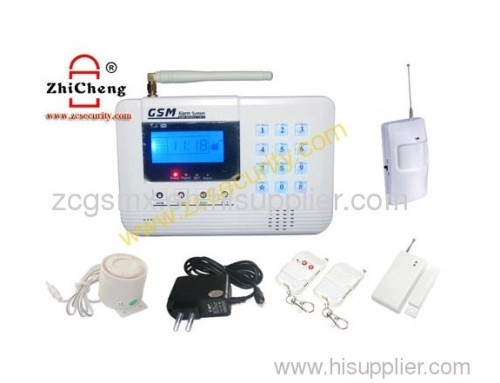 LCD wireless gsm alarm system voice prompt