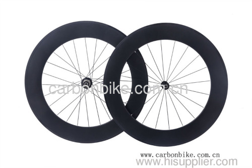 88mm carbon tubular wheels