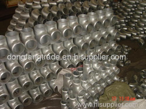 Galvanized tee pipe fitting