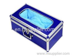 Dark Blue Aluminium Alloy Shoe Cover Machine