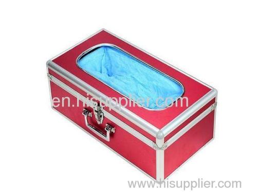 Wiredrawing Red Aluminium Alloy Shoe Cover Dispenser