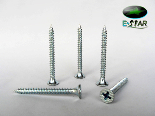 white zinc self drilling screw