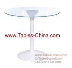 Tuplip Table(glass top)