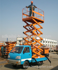 Scissor Lifts Working Truck