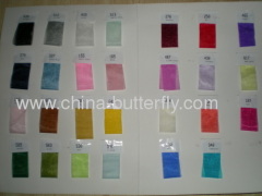 Colour swatch of organza ribbon