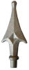 Wrought iron fied gun pointed