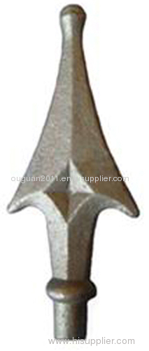 Wrought iron fied gun pointed