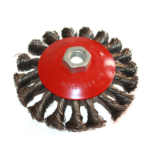 Twist Wire Bevel Brush Diameter: 90mm,100mm, 115mm; T:13mm 20mm 27.5mm Fill Type: 0.35mm0.5mm B:M10M14M16