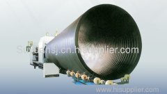 HDPE large diameter hollow wall winding pipe extrusion line