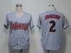 MLB Jerseys Arizona Diamondbacks 2 Johnson Grey Cool Base