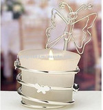 Butterfly-shaped candle holders wedding favor