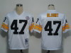 NFL Jerseys Pittsburgh Steelers 47 Blount White Throwback