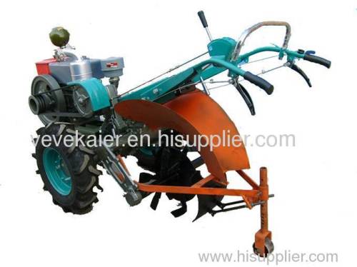 Ditcher with power tiller