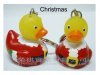 LED Christmas Duck Keychain