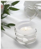 heart-shaped candle holders