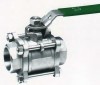 3pc soket weld ball valve