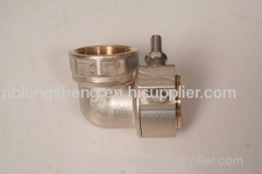 female elbow clamp brass fittings for PAP pipes