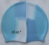 fashion colorful silicone waterproof elastic swim cap
