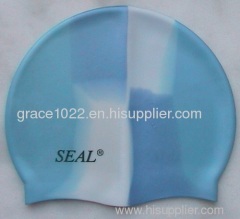 fashion colorful silicone waterproof elastic swim cap