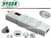 US power strip with surge protector
