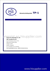 TP-1 CTP Thermal plate