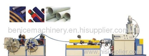 PVC single-wall corrugated pipe machines
