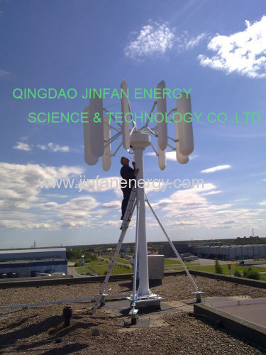 vertical wind turbine for roof