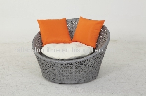 Outdoor Patio Garden Furniture PE Rattan Daybed Chaise Lounge