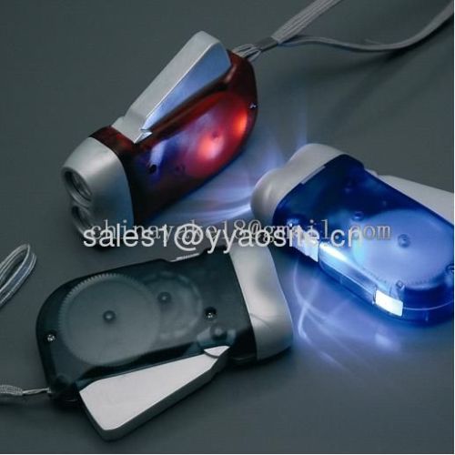 3LED hand-pressing flashlight KT-D023 hand press dynamo torch