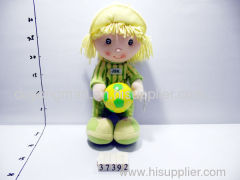 14 inch stuffed footbal girl doll