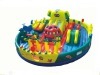 Inflatable elephant park made of 0.55mm PVC for commercial use