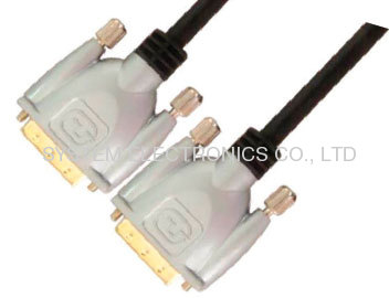 GOLD PLATED DVI-D(24+1) M to DVI-D(24+1) M Cable