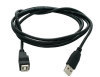 USB 2.0 A Male to B Female extension cable