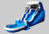 Hot sell in 2010 double dolphin inflatable water slide