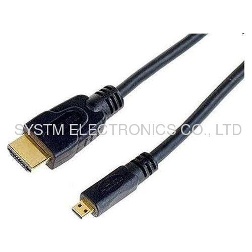 1m HDMI to micro HDMI cable Gold Plated