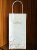 White-top kraft liner shopping bags