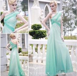 charming dued oblique shoulder long silk beach women party skirts 80889