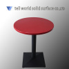 Composite acrylic round dining table