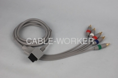 480P TV HDTV AV Audio Video Component Cable For Nintendo Wii