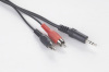 cheap 3.5mm Stereo Male to 2RCA Male 22AWG Cable