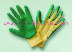 latex coated gloves