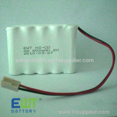 Nicd rechargeable battery cell