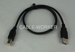 1.5ft high speed USB 2.0 A Male to B Male 28/24AWG Cable