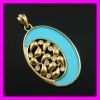 Acrylic 18k gold plated pendant 1620860