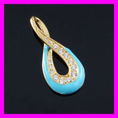 18k gold plated Oil drop fashion pendant