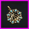 18k gold plated Oil drop fashion muslim pendant