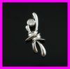 Dance girl Platinum plated pendant